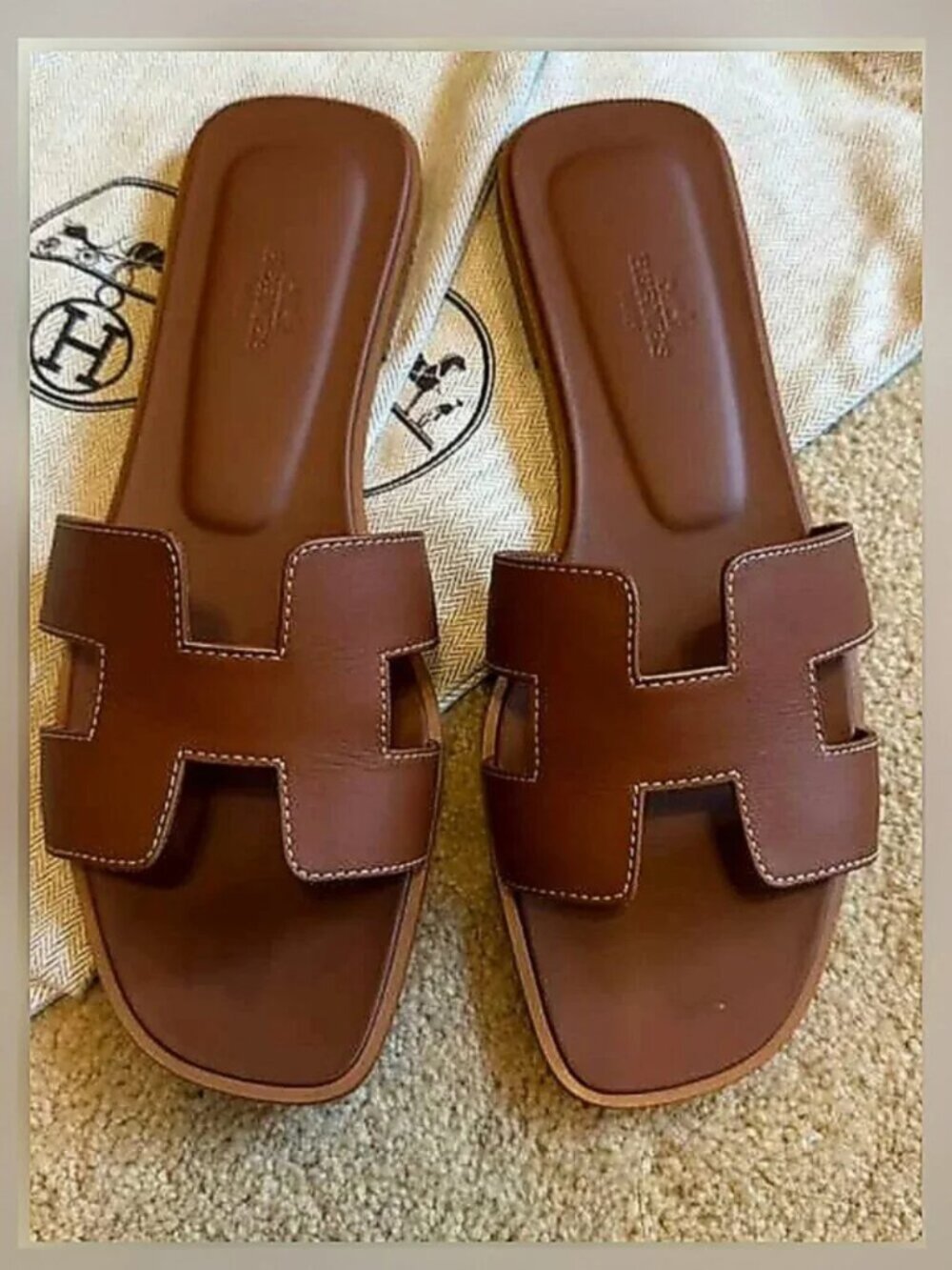 Hermes Oran sandal Size 39